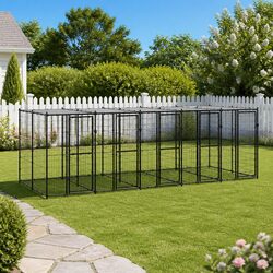 Reliable Outdoor Dog Kennel with Canopy Top