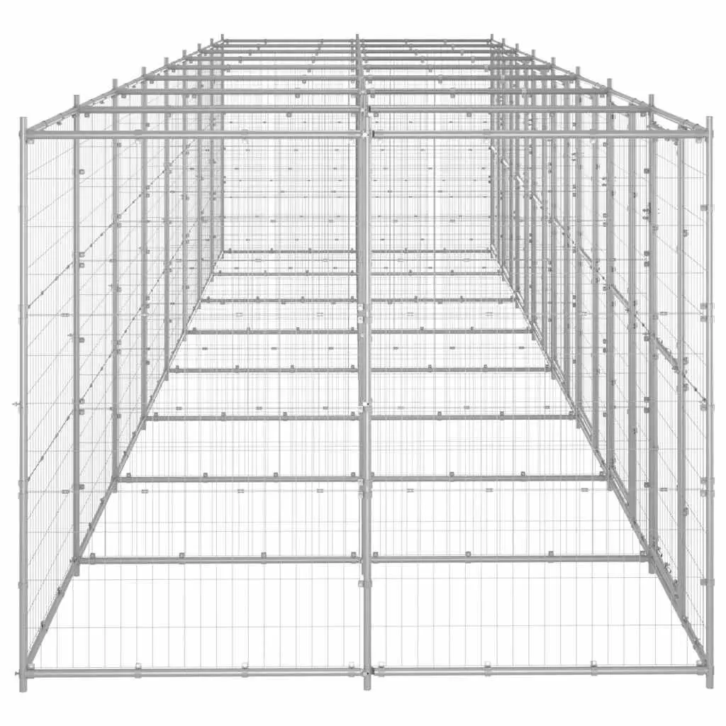 Dog Kennel Outdoor Run Exercise Pen Galvanised Steel Mesh Enclosure Play Area