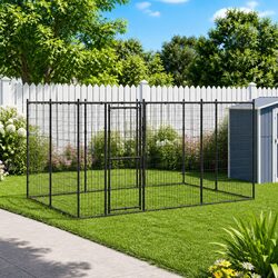 Reassuring and Reliable Outdoor Dog Kennel with Canopy
