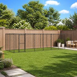 A Warm and Reassuring Dog Kennel for Your Furry Friend