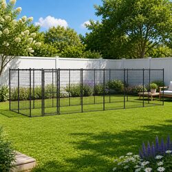 Reliable Outdoor Dog Kennel for Secure and Fun Play
