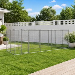 Reliable Dog Kennel with Canopy for Outdoor Safety