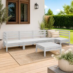 Comfortable and Practical 5-Piece Garden Lounge Set
