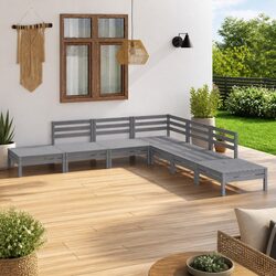 Comfortable and Reliable 7 Piece Grey Garden Lounge Set