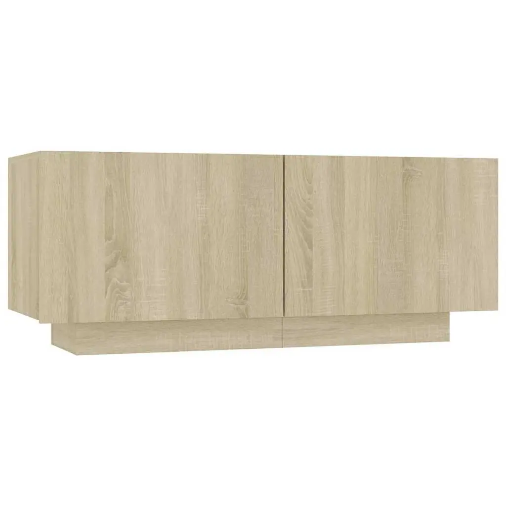 Bedside Cabinet Storage Table Engineered Wood Brown 100W x 35D x 40H cm