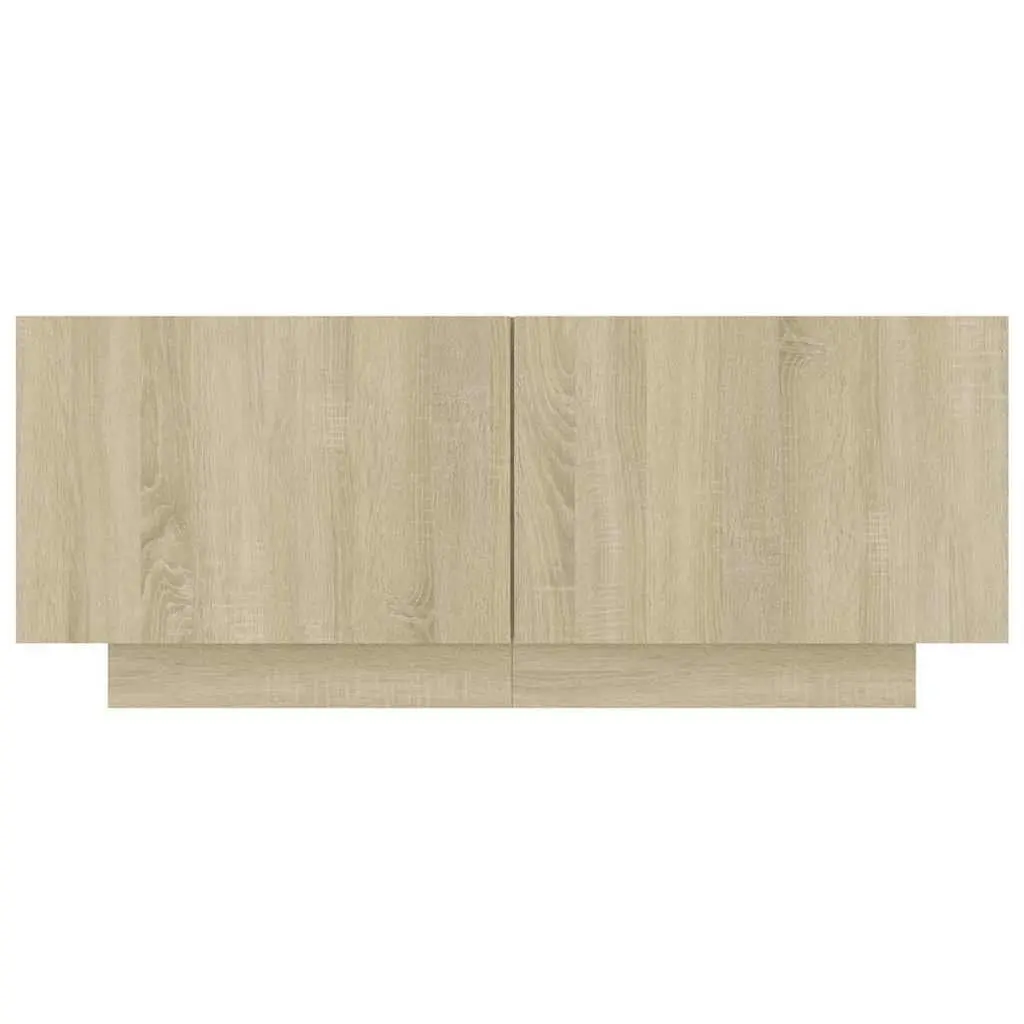 Bedside Cabinet Storage Table Engineered Wood Brown 100W x 35D x 40H cm
