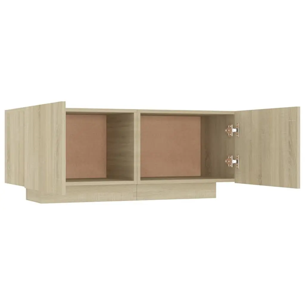 Bedside Cabinet Storage Table Engineered Wood Brown 100W x 35D x 40H cm