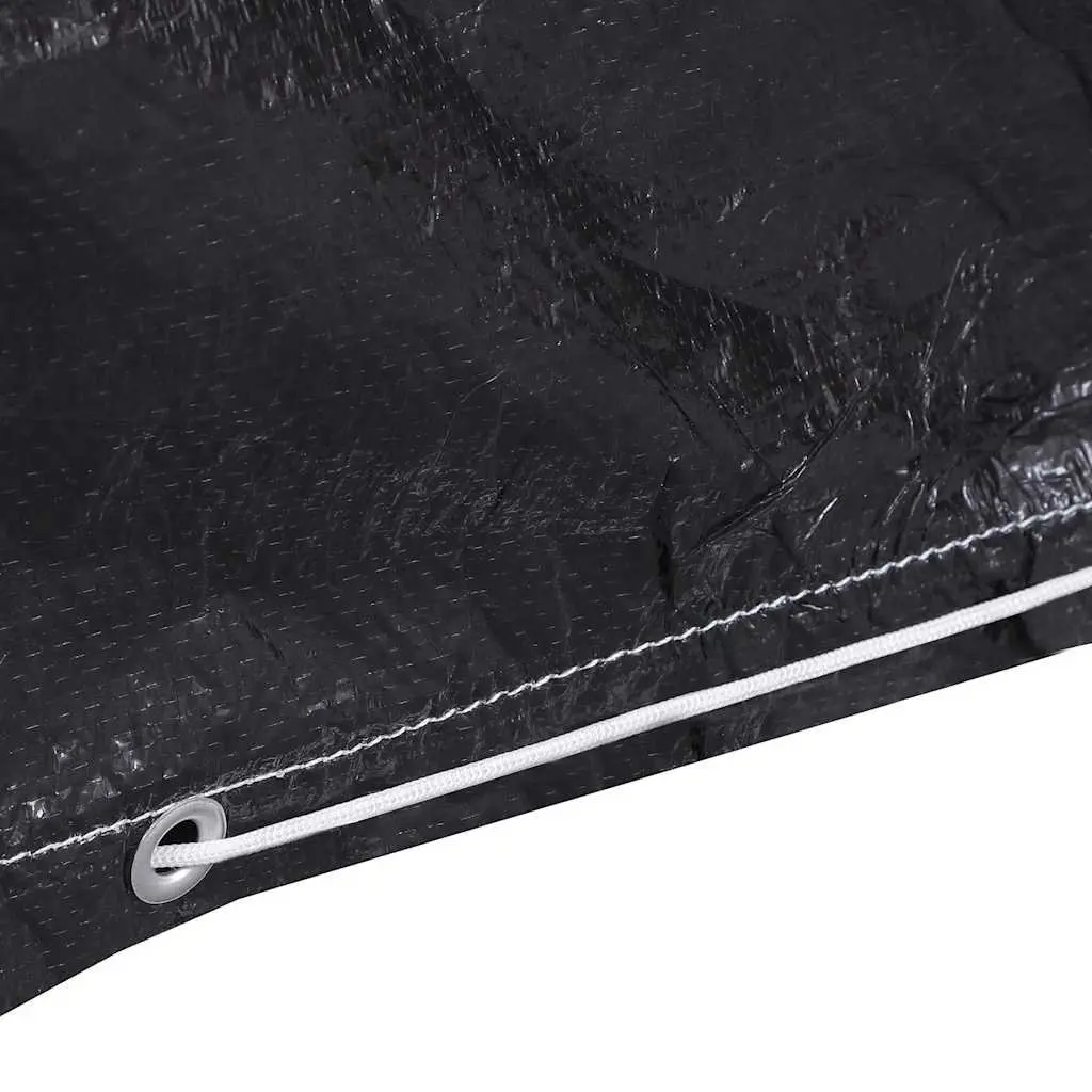 Garden Furniture Covers, 2 Pcs, Black Color