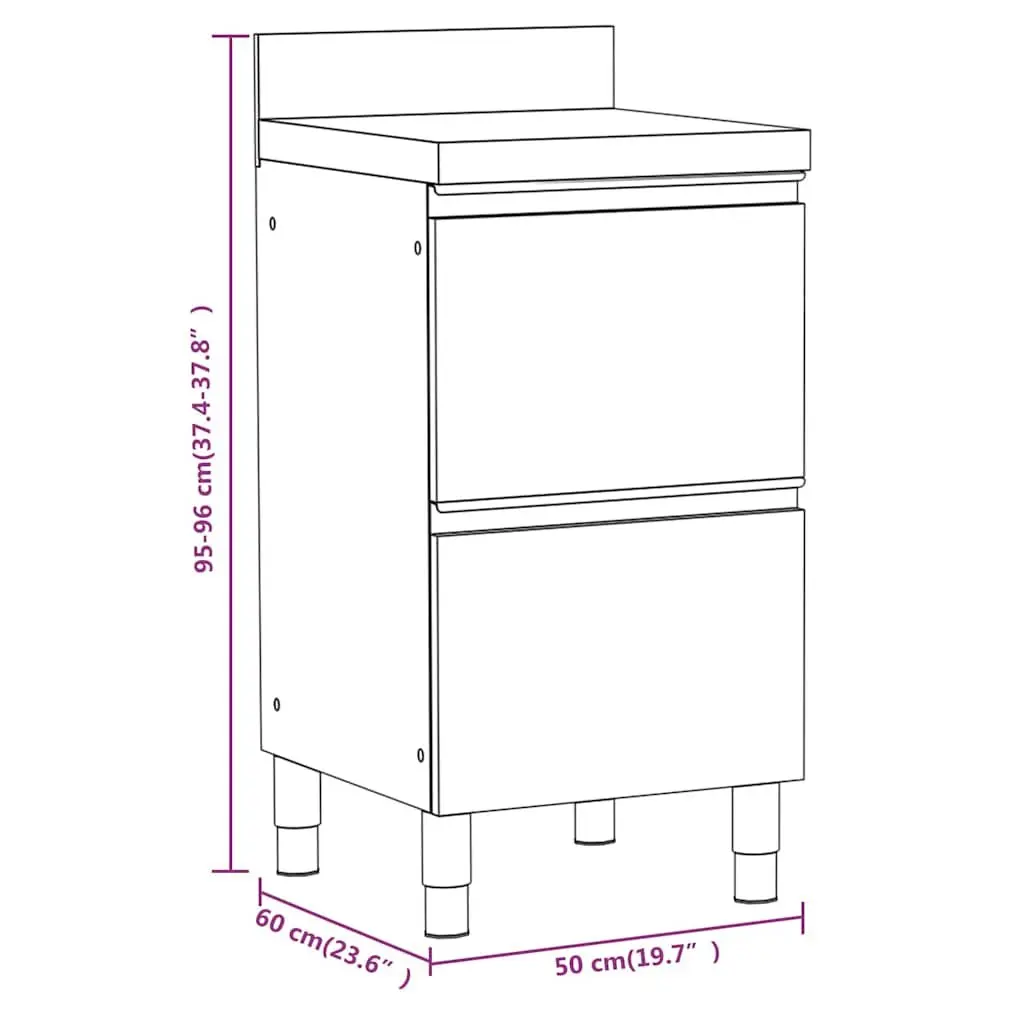 Commercial Kitchen Storage Cabinet 3pc Stainless Steel Restaurant Hotel Garage