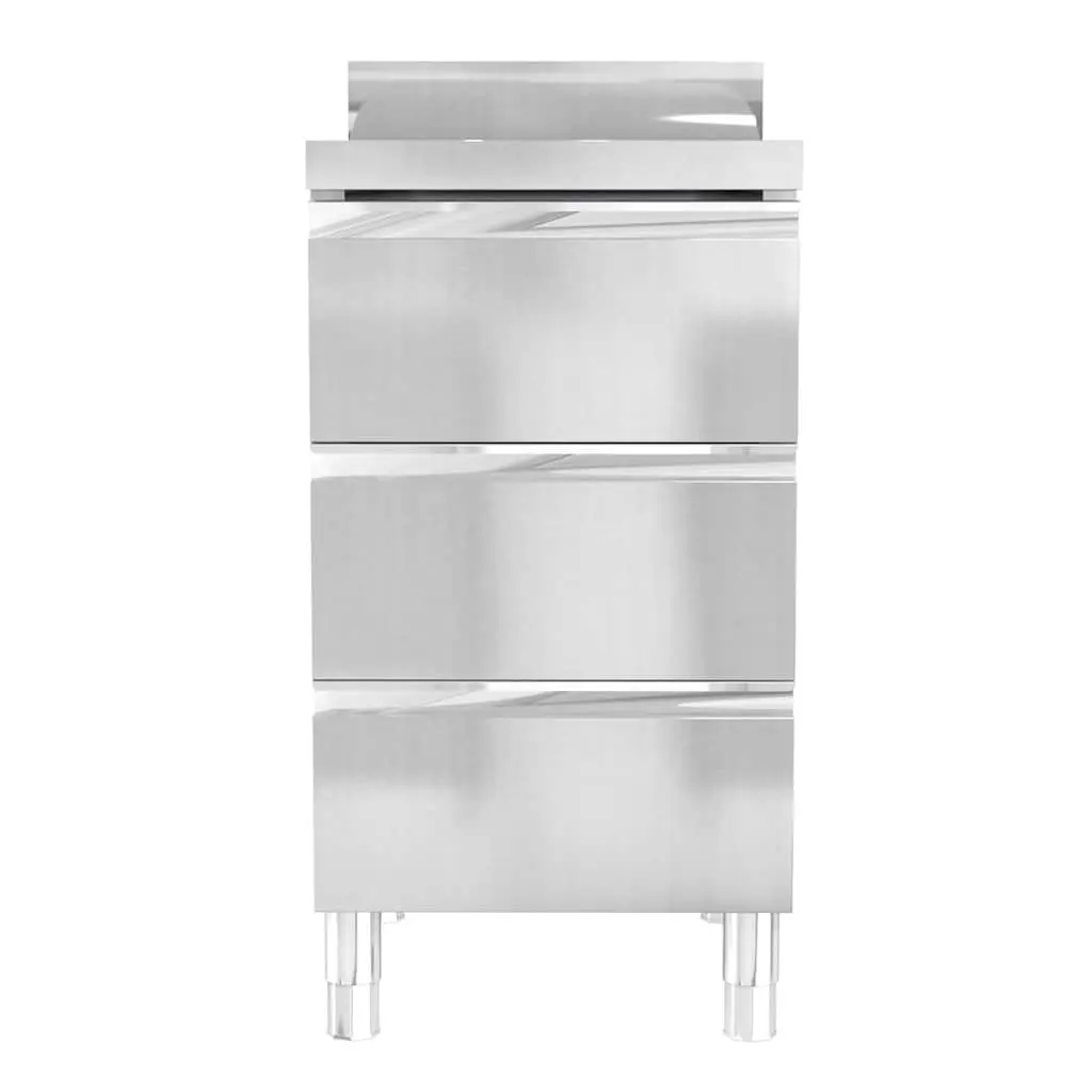 Stainless Steel Storage Cabinets Commercial Kitchen Unit Set 3 Pieces Food Service