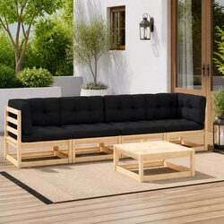 Practical and Comfortable 5 Piece Garden Lounge Set