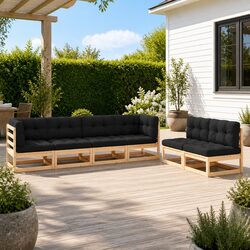 Quality and Comfort Combined: 6 Piece Garden Lounge Set