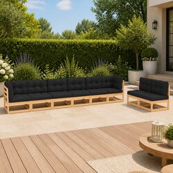 Reliable 8 Piece Outdoor Lounge Set with Comfort and Style