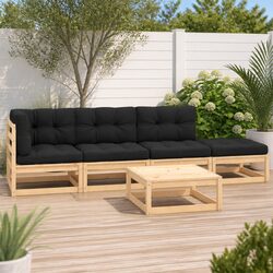 Comfort and Value in This 5 Piece Garden Lounge Set