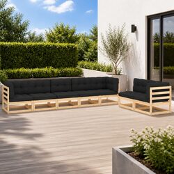 Comfortable 7 Piece Garden Lounge Set for Relaxation