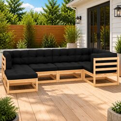 Comfortable Anthracite 6 Piece Outdoor Lounge Set