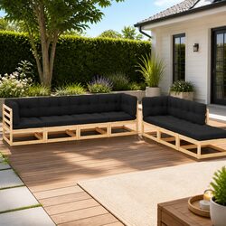 7 Piece Garden Lounge Set: Quality and Comfort Combined