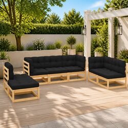 7 Piece Garden Lounge Set Offering Comfort and Value