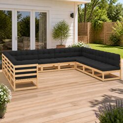 Durable 11 Piece Garden Lounge Set: Value and Comfort