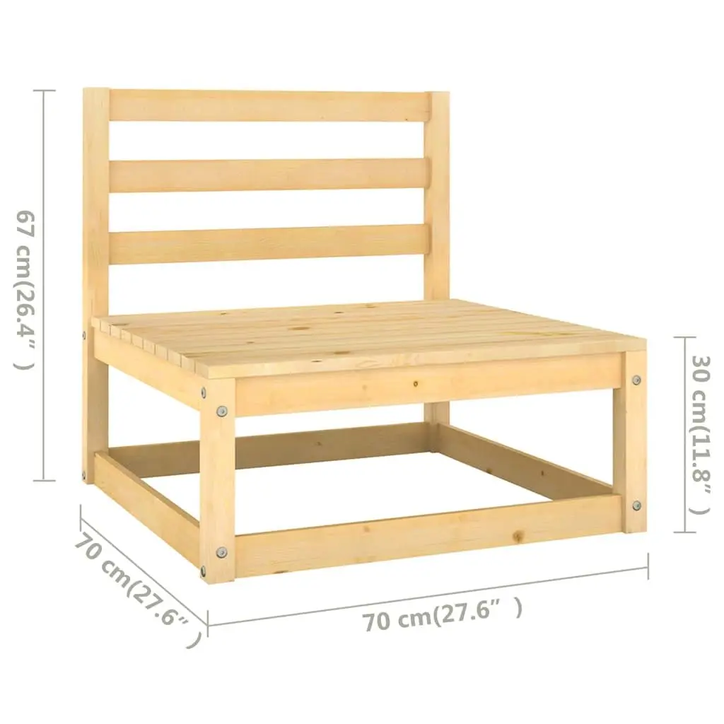 Garden Lounge Set Modular Pallet Sofa 14 Piece Pinewood Outdoor Furniture Anthracite