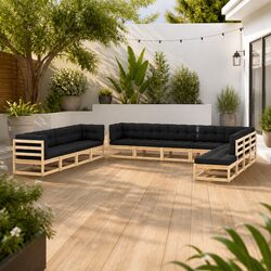 Comfortable 12 Piece Outdoor Lounge Set for Relaxation