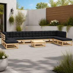 Comfortable and Versatile 11-Piece Lounge Set