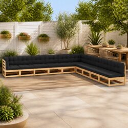 Cozy 10 Piece Pallet Lounge Set - Durable and Reliable