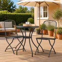 3-Piece Durable Garden Dining Set - Perfect for Outdoors