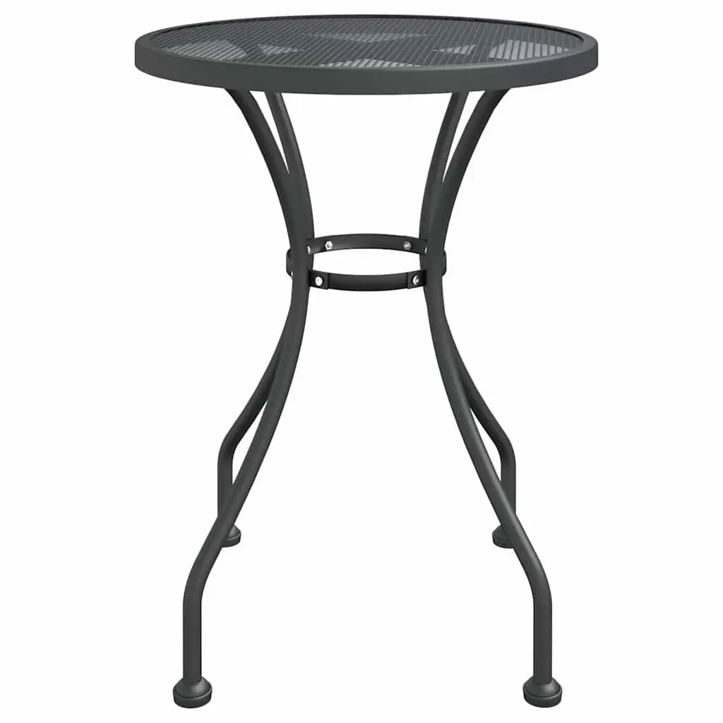 Garden Dining Set 3 Piece Outdoor Furniture Expanded Metal Mesh Anthracite