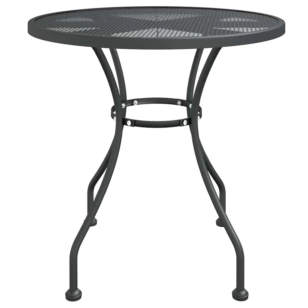 Garden Dining Set Outdoor Furniture 5 Piece Expanded Metal Mesh Anthracite