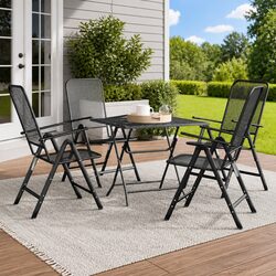 Value-Focused 5 Piece Garden Dining Set for Outdoor Use