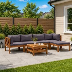 Reliable 6 Piece Lounge Set for Outdoor Enjoyment