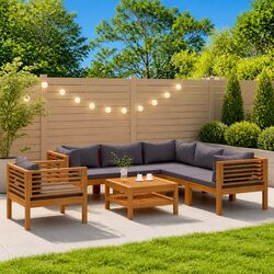 Comfortable and Stylish 7 Piece Lounge Set for Outdoors