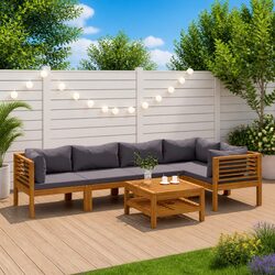 6-Piece Garden Lounge Set: Comfort and Practicality