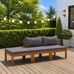 3 Piece Garden Lounge Set: Practical Outdoor Furniture