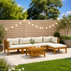 Durable 6-Piece Outdoor Lounge Set with Comfort and Style