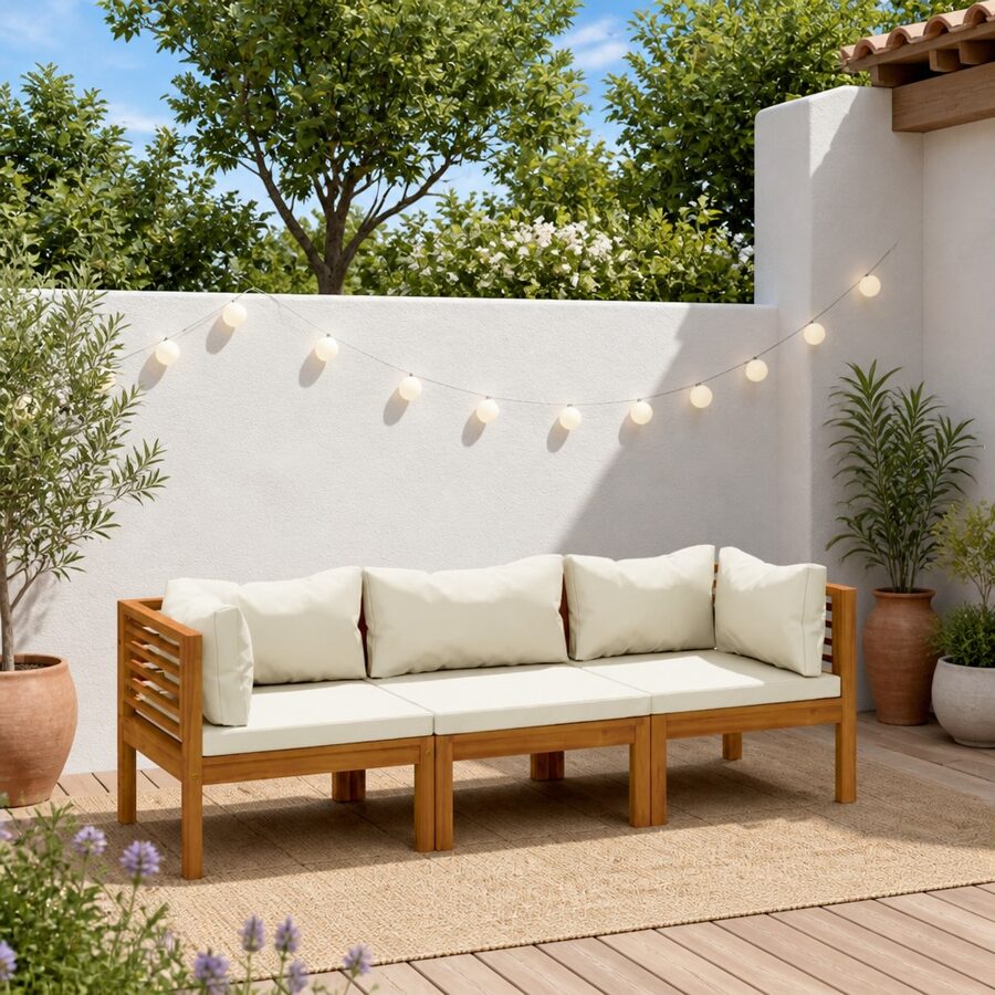 Reliable 3-Seater Garden Sofa Set with Comfort and Style