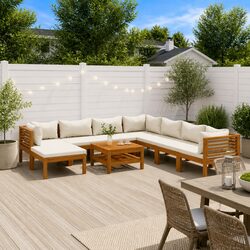 Comfort and Value in a 9-Piece Outdoor Lounge Set