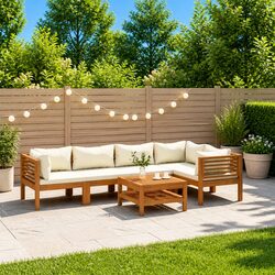 Reliable 6-Piece Garden Lounge Set with Comfort