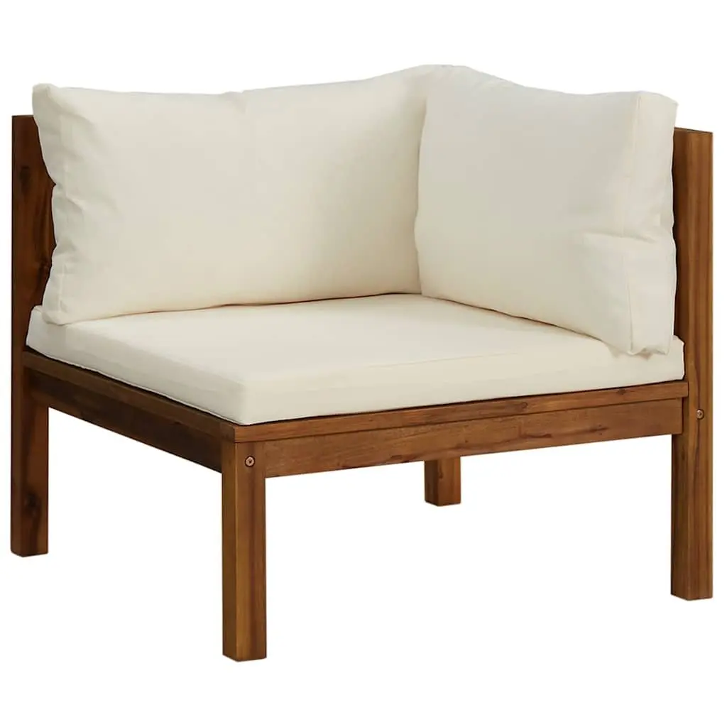 Garden Lounge Set 6 Piece Outdoor Furniture Acacia Wood Modular Sofa Coffee