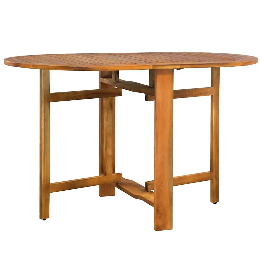 5 Piece Garden Dining Set Outdoor Patio Furniture Table Chairs Brown Wood