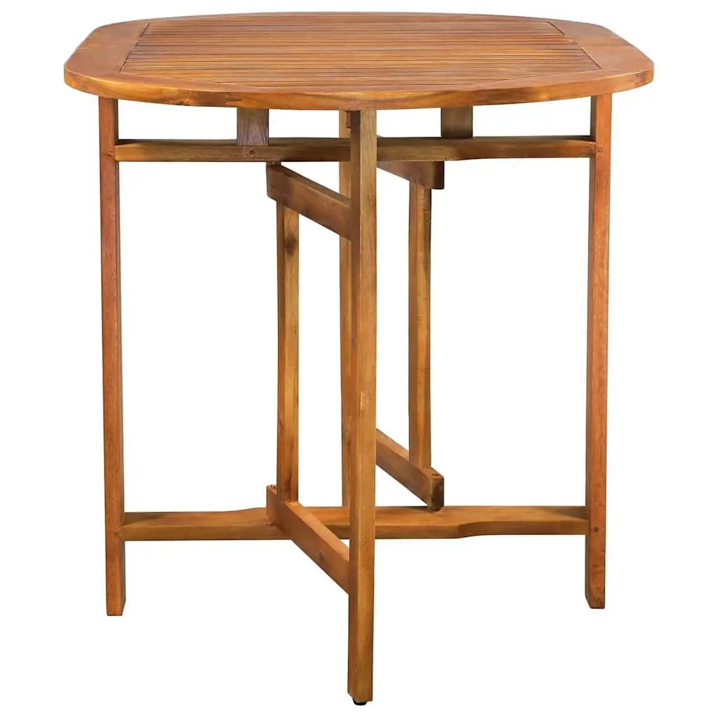 5 Piece Garden Dining Set Outdoor Patio Furniture Table Chairs Brown Wood