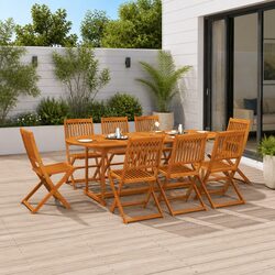 Value-Driven 9 Piece Outdoor Dining Set for Any Space