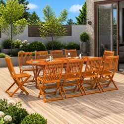 Reliable 11-Piece Outdoor Dining Set for Your Home