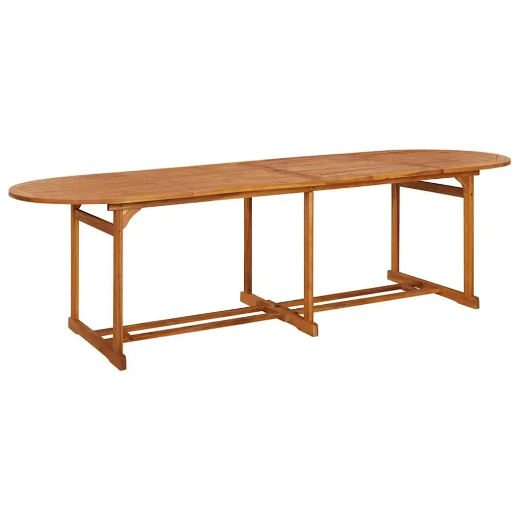 Outdoor Garden Dining Set 13 Piece Solid Wood Acacia Brown Patio Furniture