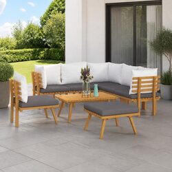 Quality 8-Piece Outdoor Lounge Set with Cushions