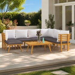 Reliable 8 Piece Garden Lounge Set with Comfort & Style