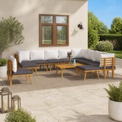 Quality and Practicality: 12-Piece Garden Lounge Set