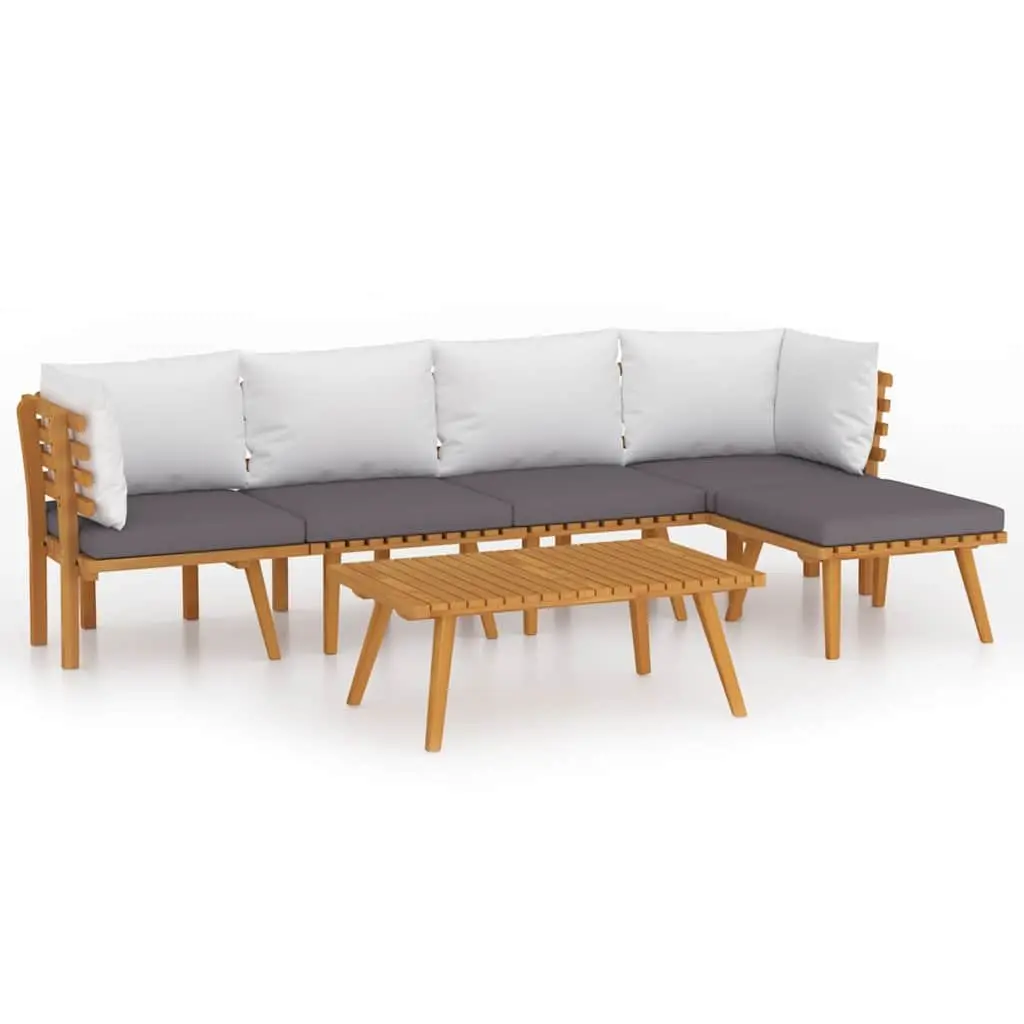 6 Piece Garden Lounge Set for Lasting Comfort