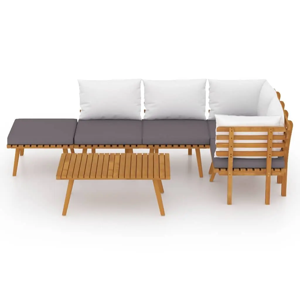 6 Piece Garden Lounge Set for Lasting Comfort